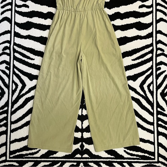 Bershka Utility Jumpsuit Wide Leg Drawstring Waist Size Small - Picture 4 of 8